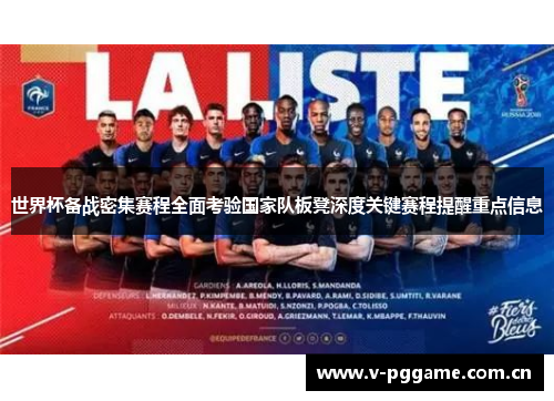 世界杯备战密集赛程全面考验国家队板凳深度关键赛程提醒重点信息 世界杯备战密集赛程全面考验国家队板凳深度关键赛程提醒重点信息